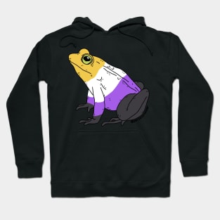 Non Binary Pride Frog Hoodie